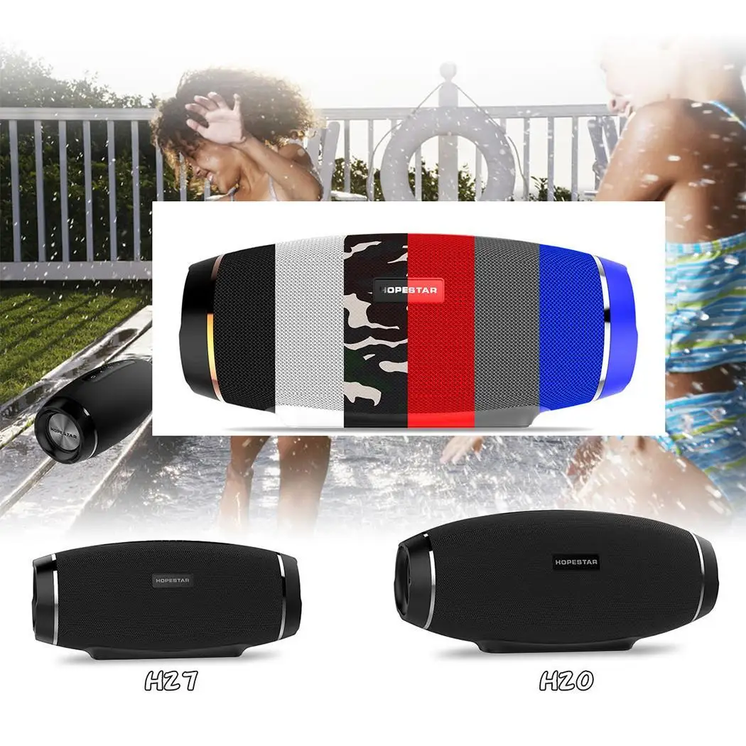 Портативный водонепроницаемый H27 Bluetooth динамик с power Bank стерео бас динамик s