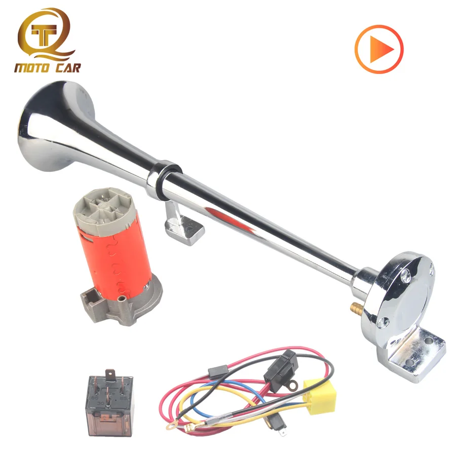 Универсальный автомобильный воздушный гудок 12 В компрессор одна труба 150 дБ