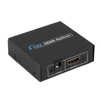 

1X2 Split 1 in 2 Out Amplifier Full Hd 1080P Video Hdmi Switcher Hdcp Hdmi Switch Splitter Dual Display for Hdtv Dvd Ps3 Xbox