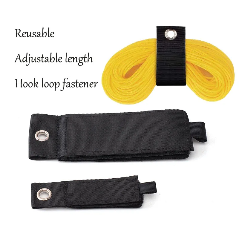 

Durable Black nylon Cable Ties Hook and Loop Cable Tie with hole Cables organizer Hook loop sticky straps binding belt
