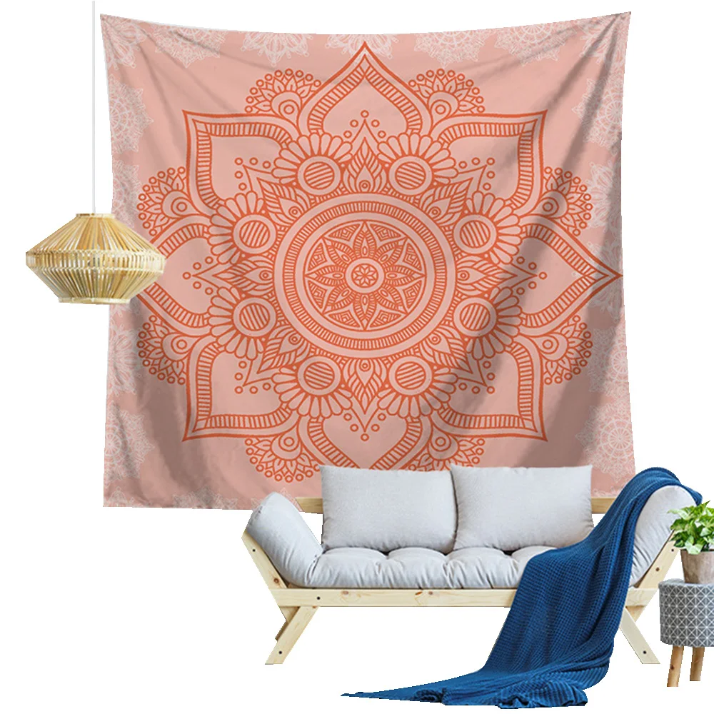 Lychee в богемном стиле Мандала настенный гобелен полиэфирное одеяло хиппи арт Настенный Ковер домашний декоративный гобелен