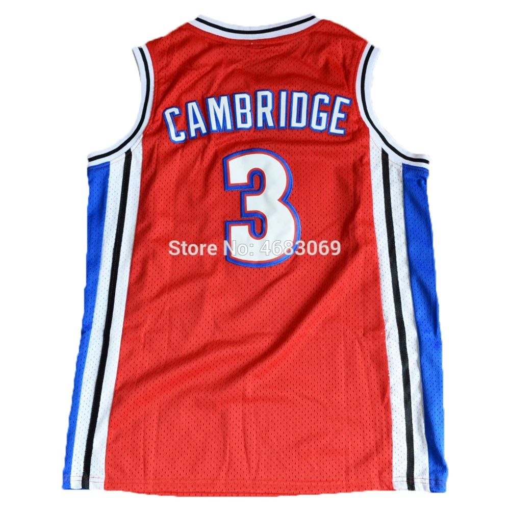 

Sports Tank Like Tops Mike Cambridge #3 Basketball Jersey Stitched Red White Colors S M L XL XXL US STOCK Mens Tank Tops Shirt