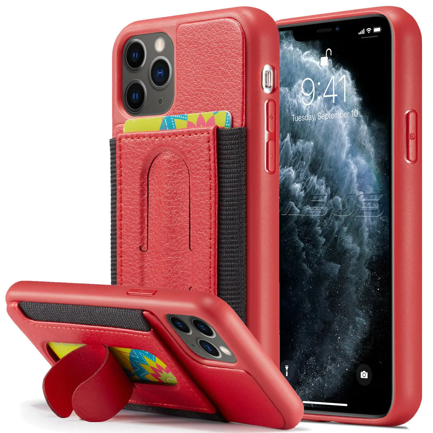 

Luxury Leather Back Card Slot Case Cover for iPhone 11 Shockproof Case For iPhone 11 11 Pro 11 Pro Max Case