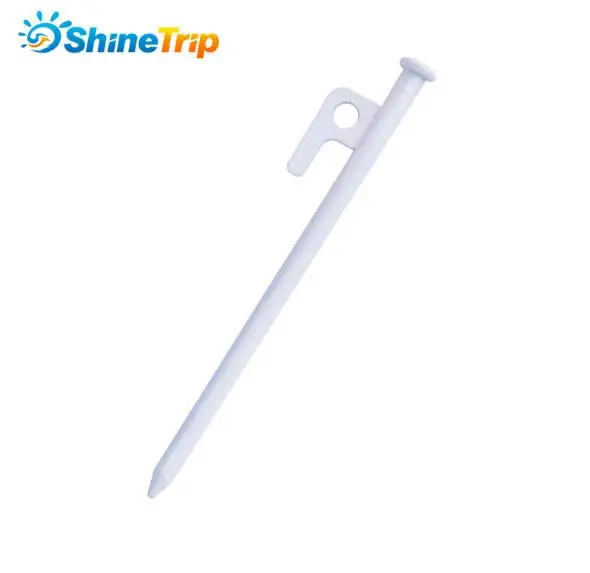 20cm white Tent Nail(4 pcs) NEW Shinetrip 20/30cm High-strength Tent Nail Steel Outdoor Tent Peg Camping Tent Accessories - Цвет: 20cm white