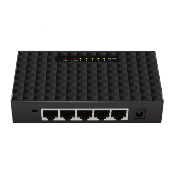 Дешевые Gigabit 5 сетевой коммутатор сети 10/100/1000 м SOHO коммутатор с MTK7530