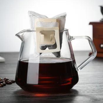 

400ml And 650ml Glass V-Shaped Household Coffee Pots To Share Hand-Made Handmade Coffee Maker Appliances For Cold Brewing