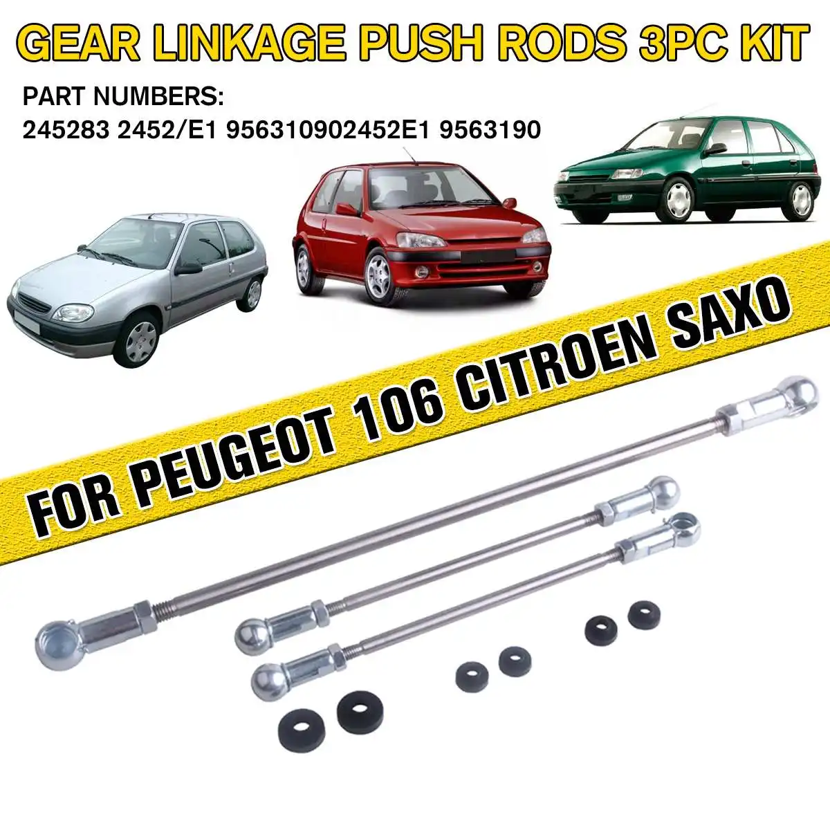 3 шт. зубчатое сцепление толкатель комплект 245283 2452/e1 для Citroen SAXO для peugeot 106 для Citroen Chanson 91-03 Толкатели