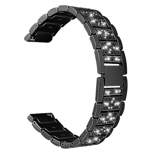 Женский бриллиантовый ремешок для samsung Galaxy Watch Acive 46 мм/42 мм gear S3/S2 frontier/Classic huawei gt watch band 20 мм 22 мм браслет - Цвет ремешка: gold