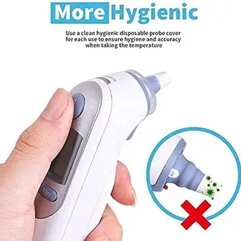 

20pcs Universele Oorthermometer Non-Contact Thermometer Oorbeschermers Infrarood Digitale Meting Apparaat Hot Sale