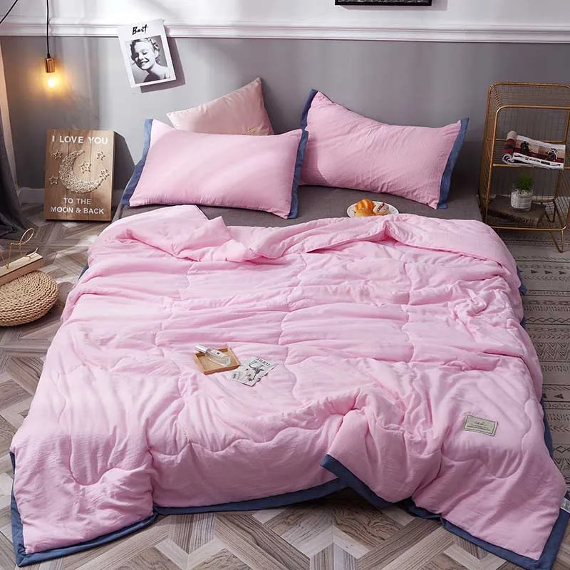 Floral Pink Новейшее летнее стеганое одеяло для сна, кондиционер, диван, покрывало для путешествий - Цвет: Floral Pink