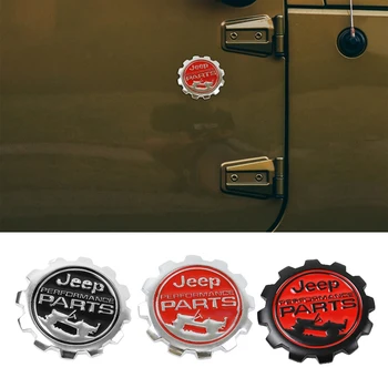 

Auto Wheel Gear Metal Badge Sticker for Jeep Performance PARTS Emblem Compass JR Wrangler Grand Cherokee Logo Car Emblem Styling