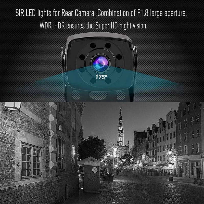 1080P HD Автомобиль Грузовик Автобус камера s DVR двойной видеорегистратор запись 7 дюймов 12-35 в g-сенсор ночное видение обратный СВЕТОДИОДНЫЙ монитор камеры