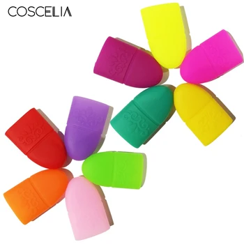 

COSCELIA 10pcs Nail Art Gel Nail Polish Remover Wrap Nails Tips Gel Varnish Remover For Manicure Tools Tips UV Gel Soak Off Cap