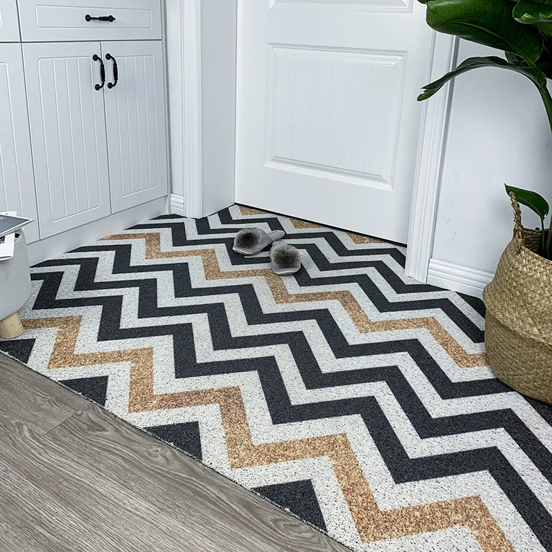 

Nordic Household Door Mat Entrance Wire Ring Foot Tailoring Carpet Affordable Luxury Floor outside the