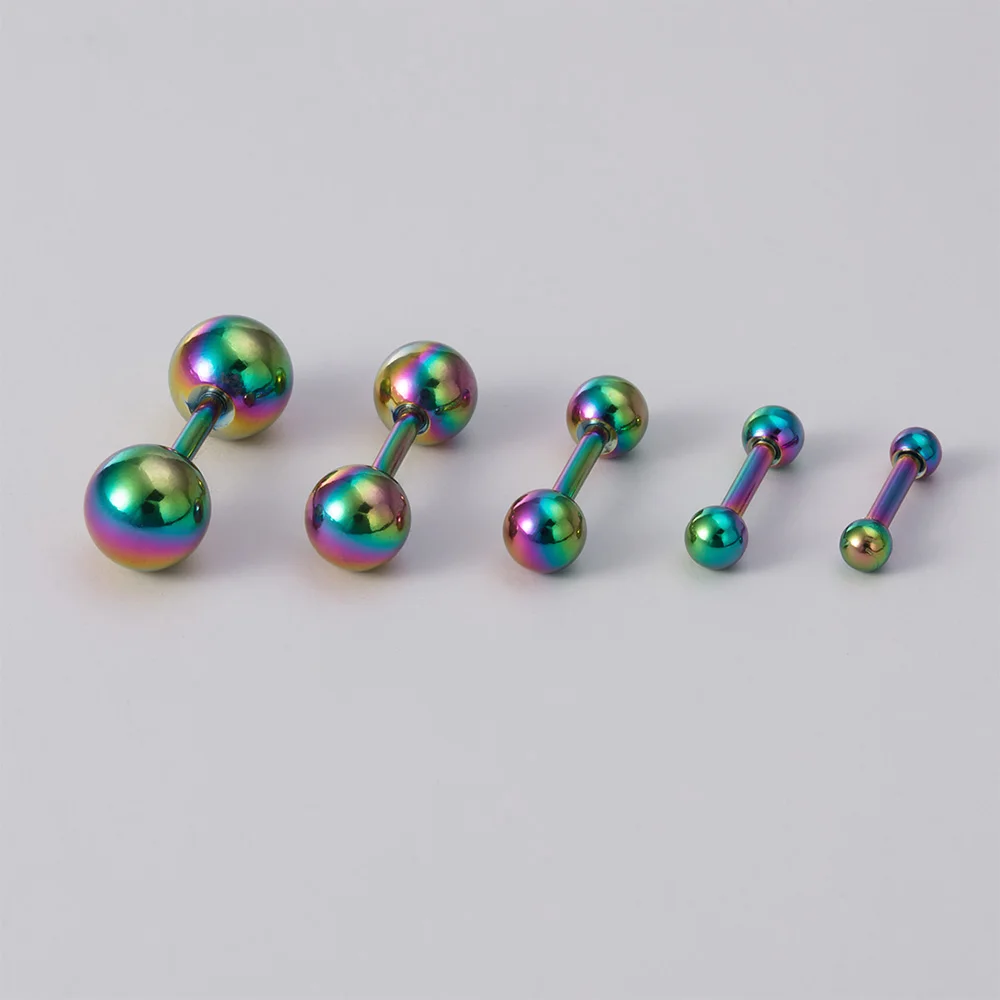 5Pcs 316L Acciaio Chirurgico Cartilagine Helix Orecchini A Bottone Piercing All'Orecchio Tragus Ball Studs Barbell Orecchino Gioielli Per Il Corpo Di 