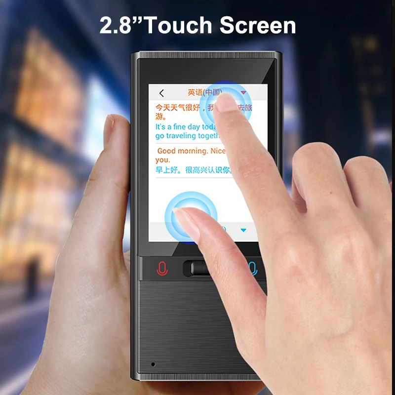 

Intelligent Translator Machine 2100mAh Multi-language Offline Real-time Simultaneous Translator Business Communication Photo