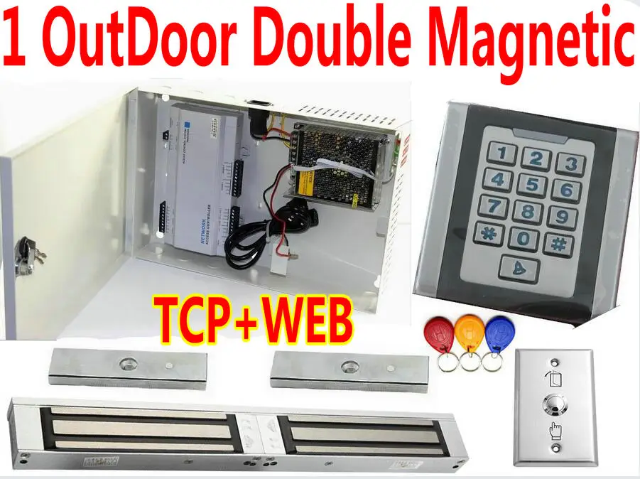 Один открытый IP контроллер+ металлическая клавиатура Pin-код/RFID EM ID Card reader для одной двери доступа Wiegand read+ дверной PCB контроллер