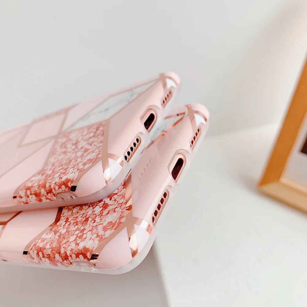 Чехол для телефона LACK с геометрическим рисунком под мрамор Huawei P30 Pro Mate P20 Lite чехлы