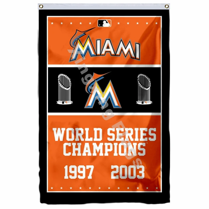 Флаг чемпионов из серии "Marlins World", 3ft X 5ft, полиэстеровый баннер, Размер № 4, 90X150 см, пользовательский флаг - Цвет: H1