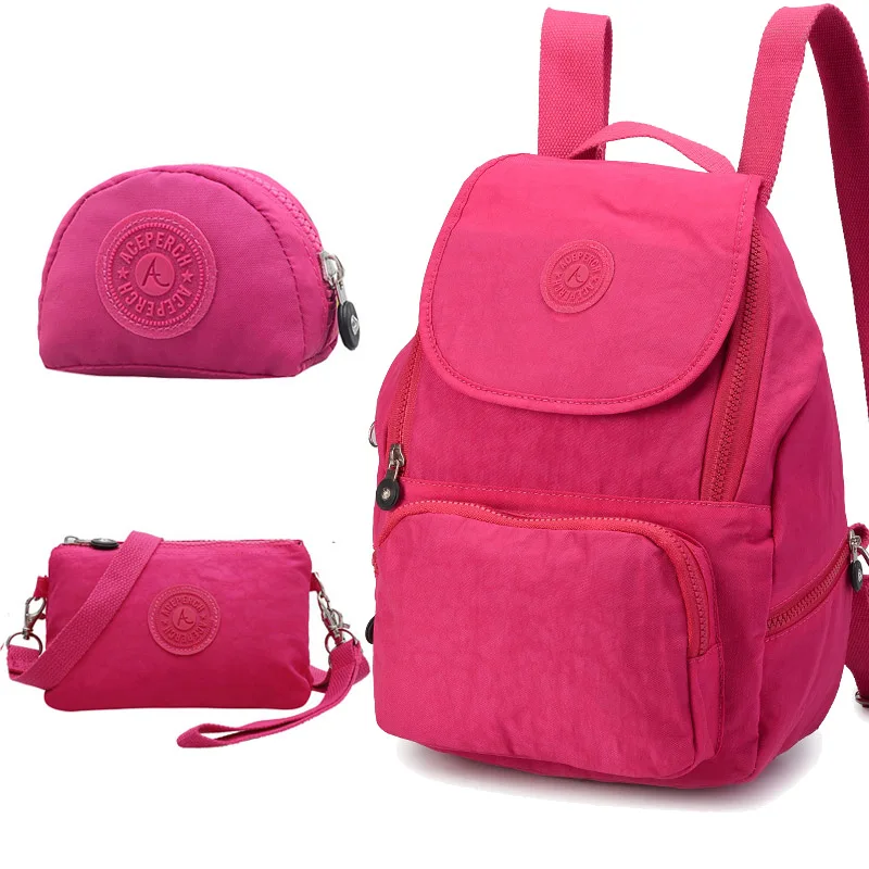 

ACEPERCH Original New Summer Tops for Women 2018 Mochilas Waterproof Nylon Backpack Mochila Escolar