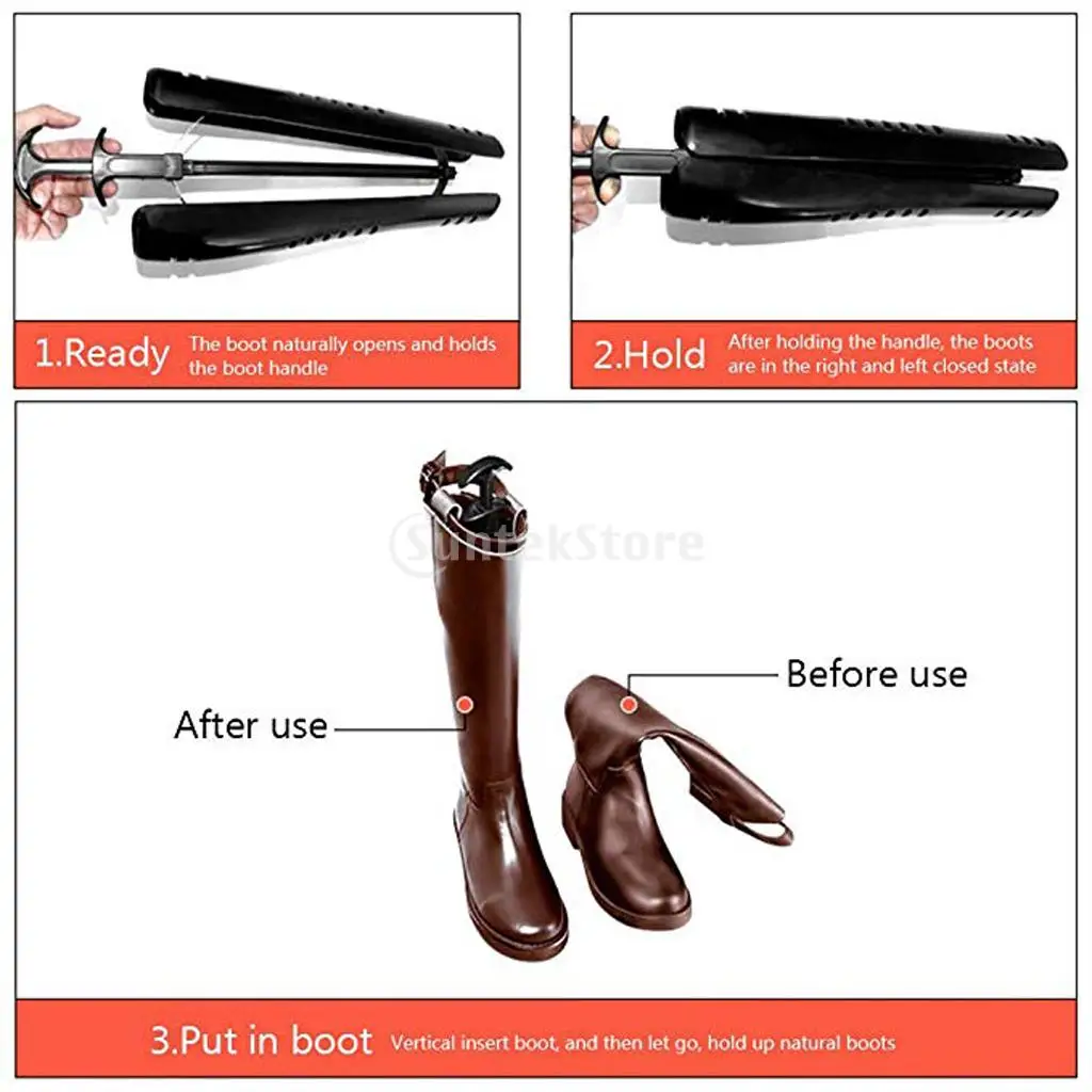 1 Pair Boots Trees Women Boot Shoe Stretcher Adjustable Keeper Organizer