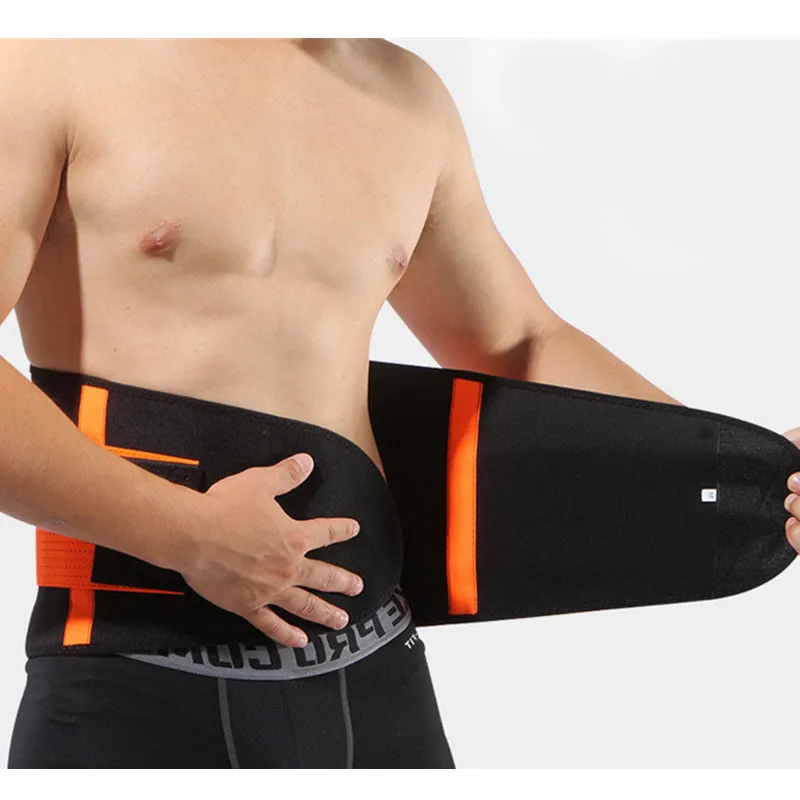 New Waist Support Belt Lumbar Back Support Lower Back Brace Neoprene Waist Protector Trimmer Belt for Weightlifting Fitness