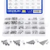 NINDEJIN 880pcs Hex Socket Head Cap Screw Set M2 M3 M4 M5 Stainless Steel Hexagon Flat Round Cap Head Screw Kit Assortment ► Photo 2/6