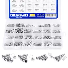 880Pcs M2 M3 M4 M5 Stainless Steel Screws Set Hex Socket Hexagon Socket Button Head Screw Round Flat Socket Bolts and Nuts Set 880Pcs M2 M3 M4 M5 Stainless Steel Screws Set Hex Socket Hexagon Socket Button Head Screw Round Flat Socket Bolts and Nuts Set