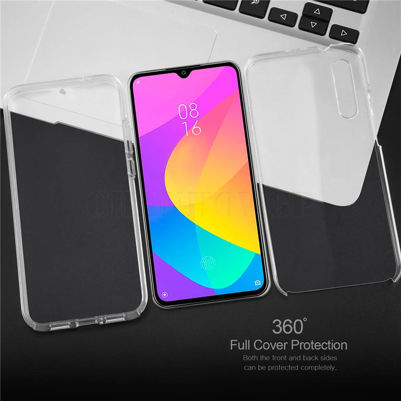 Мягкий Двойной силиконовый чехол для Xiaomi mi A3 Lite 9T Pro mi 9T полное покрытие для Red mi 7 7A Go K20 note 6 7 Pro защитный чехол из ТПУ