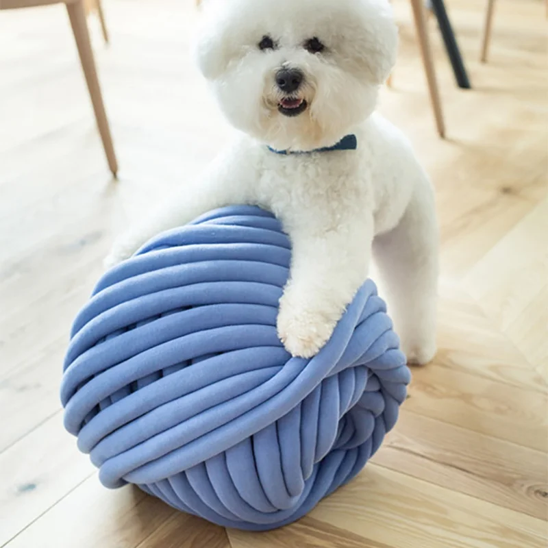 Теплое короткое одеяло супер толстая шерсть альтернатива толстые пряжи DIY