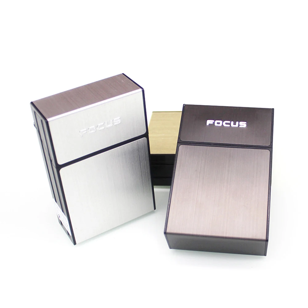 High Quality Ciagrette Holder Box with Removable USB Electronic Lighter Flameless Windproof Cigarette Case with Lighter New