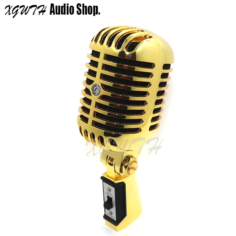 

Metal 55SH II Dynamic Microphone Vocal Classical Vintage Style Professional Cardioid Unidirectional Microfone 55 SH Series Mic