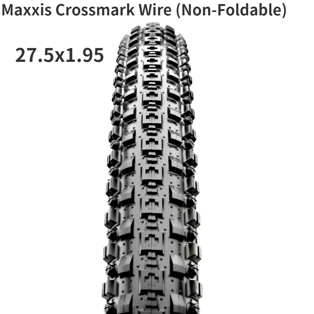 27.5x1.95 Maxxis Crossmark MTB, покрытый вязальной проволокой(Non-Складная) 26x1,95/2,1/2,25 27,5x1,95/2,1 29x2,1 горный велосипед провода шин - Цвет: 27.5x1.95