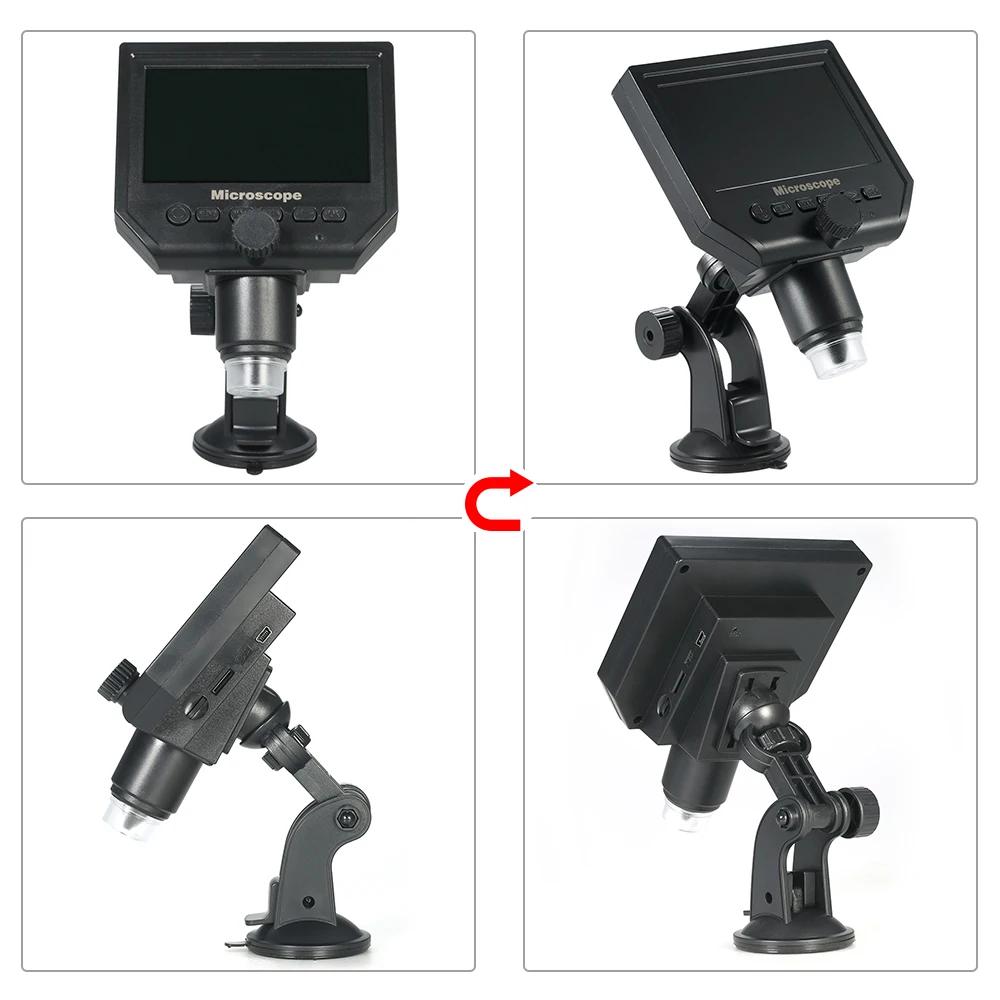 600X4," lcd дисплей 3.6MP электронный цифровой видео микроскоп портативный светодиодный лупа для обслуживания мобильных телефонов