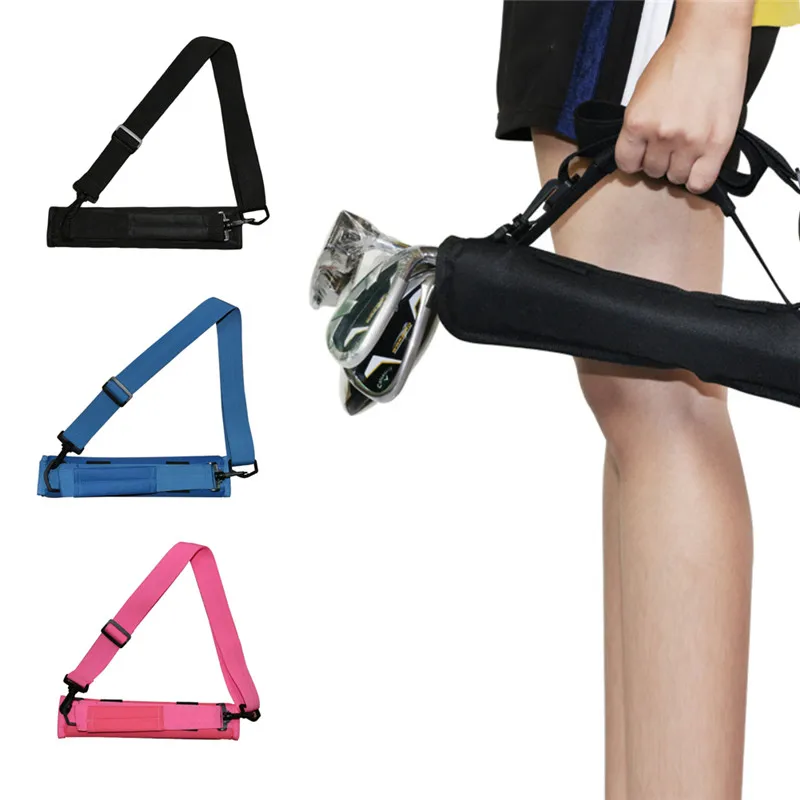 

Golf Club Bag Carrier Driving Range Travel Gfit Color Black Blue Pink for Kids Men Women Value Pack