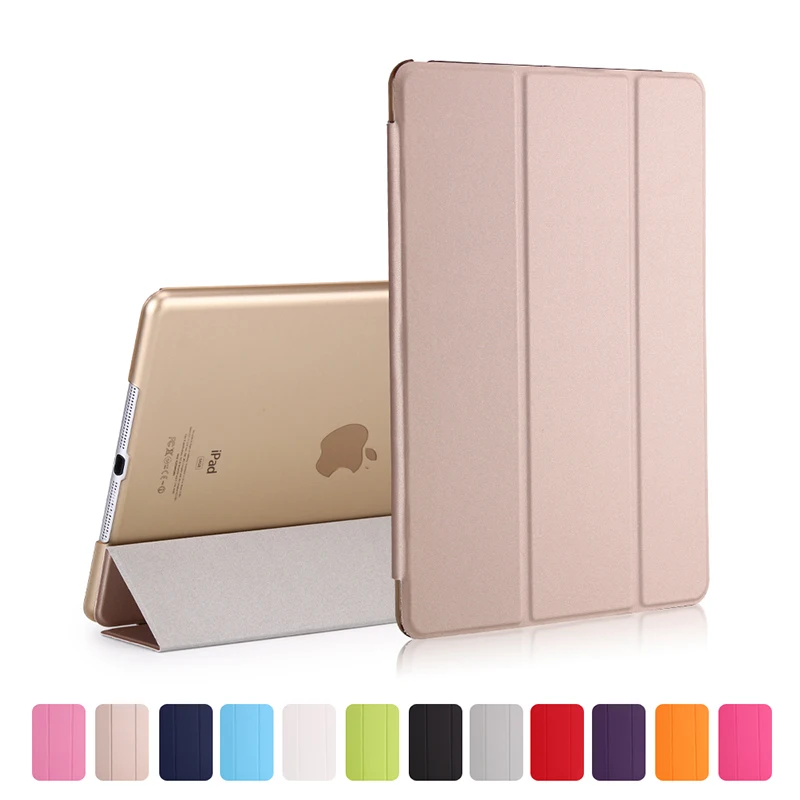Custodia Smart Per IPad 9.7 5a Generazione (2017) – Modelli A1822, A1823, Cover Posteriore Rigida Traslucida Rosa, Anti-impronta - 2