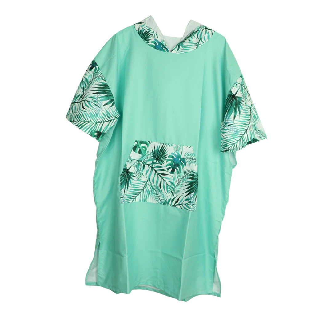 Green as described Surf изменение Полотенца пончо халат с капюшоном для девочек для Для мужчин Для женщин-отлично подходит для меняется на бассейна или пляжа - Цвет: Green as described