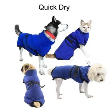 

Pet Towel Super Absorbent Dog Bathrobe Microfiber Fiber Towel Quick Dry Cat Bath Towel Dog Bath Warm Clothes Towel Bathrobe