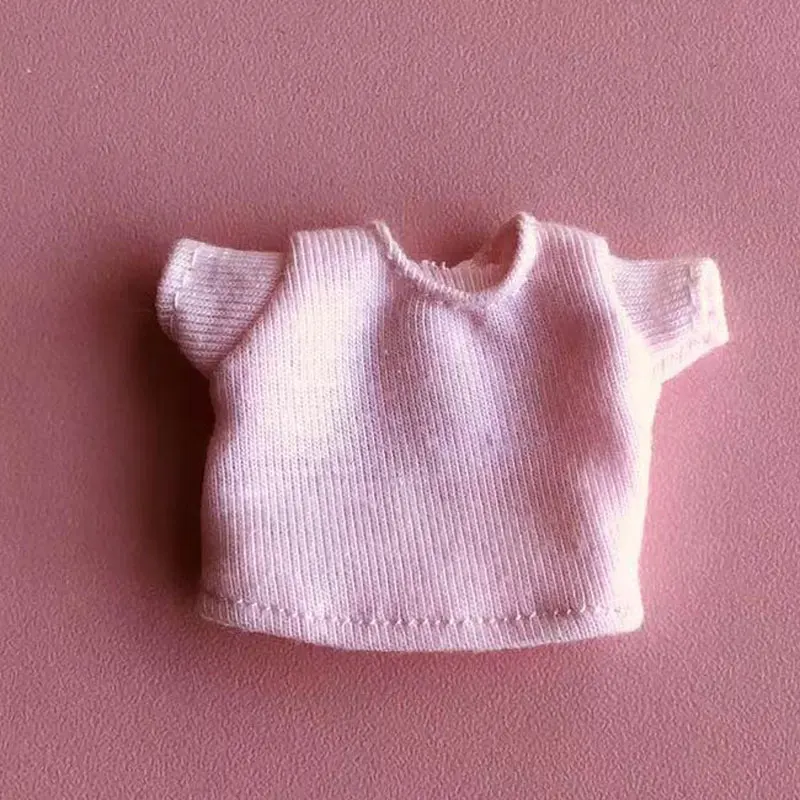 Повседневная футболка с принтом куртка OB11 baby velcros 1/12 BJD красивый узел Мягкая игрушка "поросенок" Аксессуары для кукольной одежды - Цвет: 6 only clothes