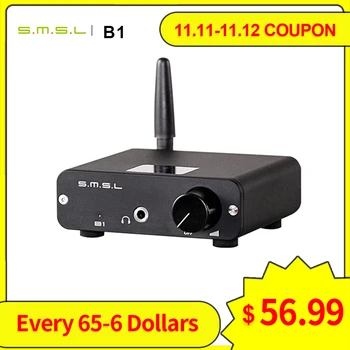 

SMSL B1 portable stereo bluetooth amplifier receiver with headphone amplifier hifi amplifier audio decoder mini dac audio amp