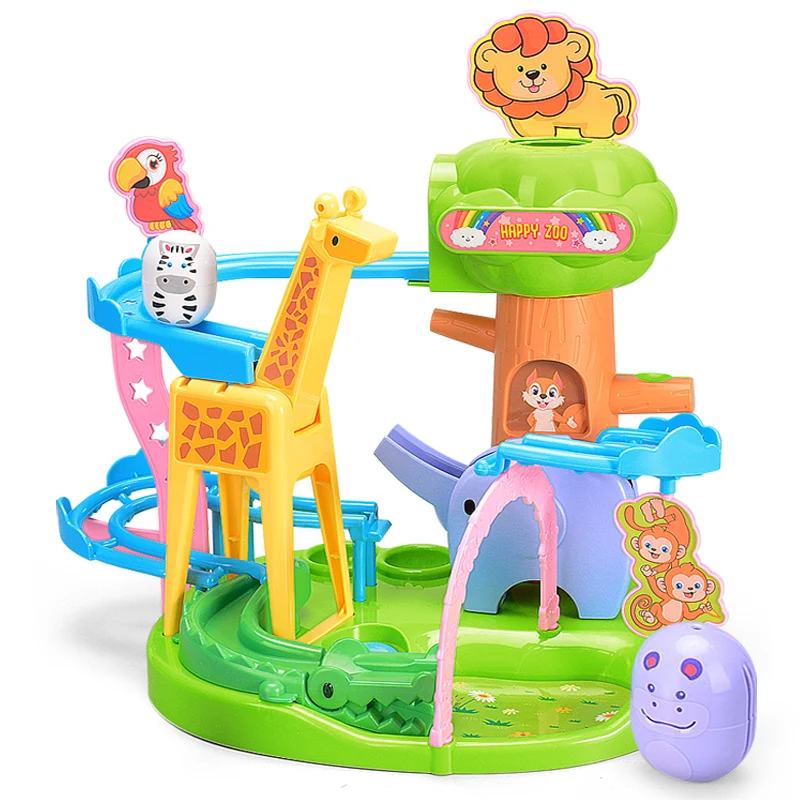 Детские строительные блоки Roly poly Zoo игрушки на тему приключений стек для детей