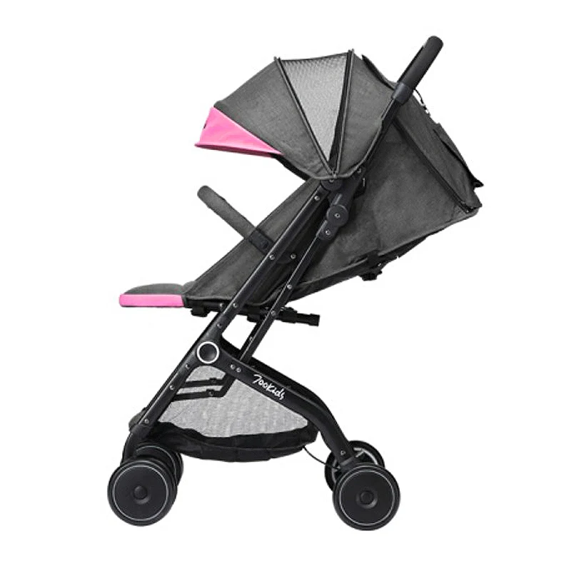 Child Baby Folding Shockproof Four-Wheeled Stroller One-Button Double Rear Brakes Four Wheel Shock