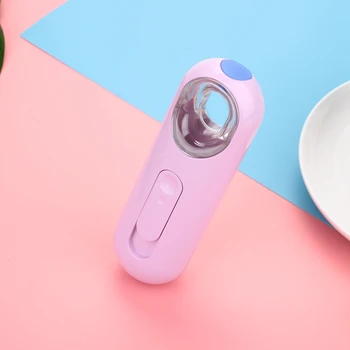

Hot Portable Spray Mist Facial Steamer Face Spray Spa Beauty Moisturizing Equipment Facial Cleansing Ultrasonic Humidifier Pink