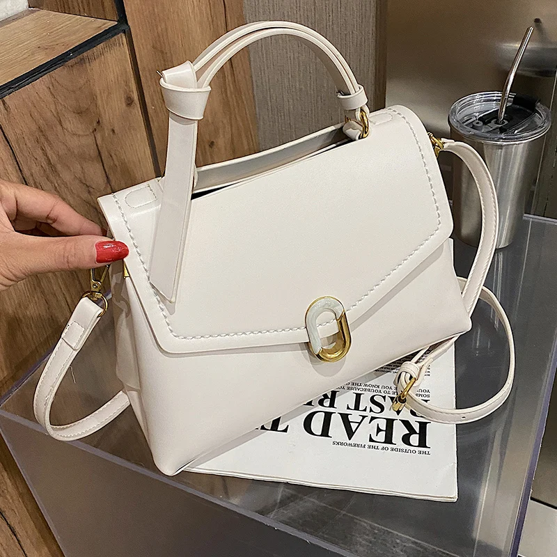 

Simple and All-match Women's Mini Bag Fashion Net Red Contrasting Color One-shoulder Messenger Square Sling Bag Shoulder Bags PU