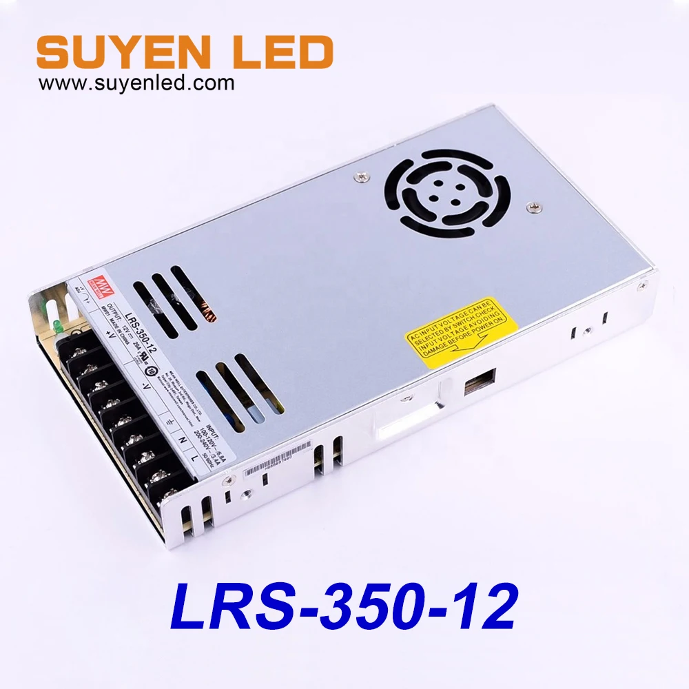Лучшая цена 350W 12V 29A бренд MEAN WELL представляет Питание LRS-350-12 | Электронные