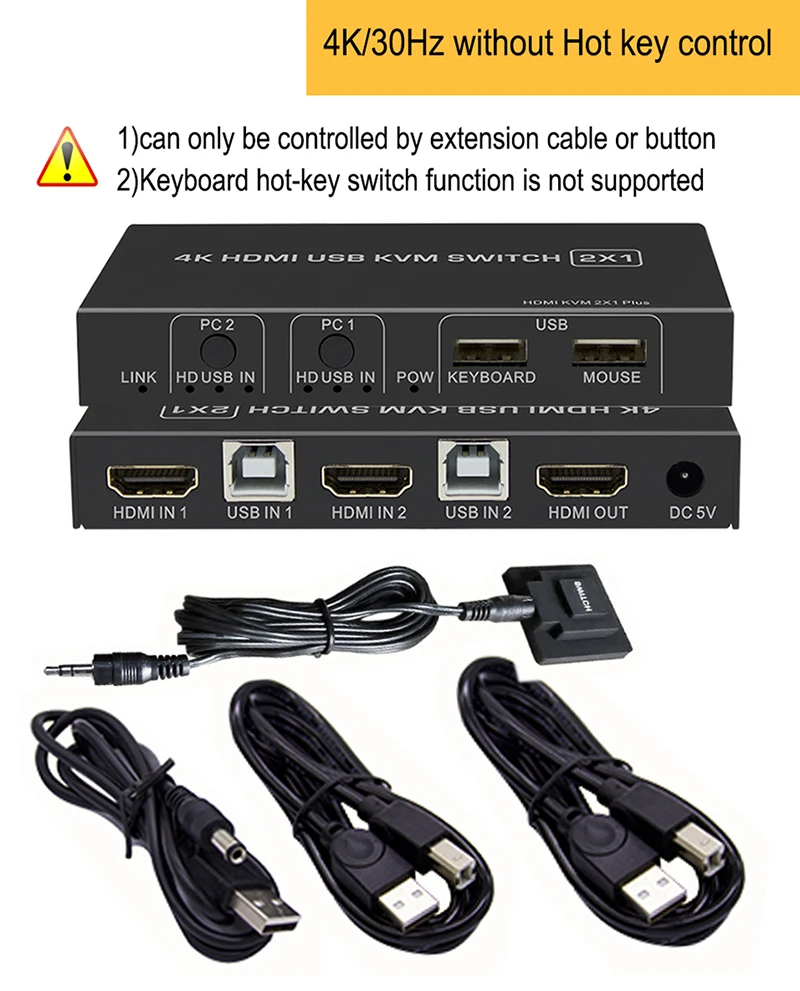 HDMI 2,0 KVM переключатель кабель 4K x 2K 2 порта HDMI KVM переключатель монитор селектор коробка HDMI 1,4 HDMI USB KVM переключатель для ПК latop UHD tv