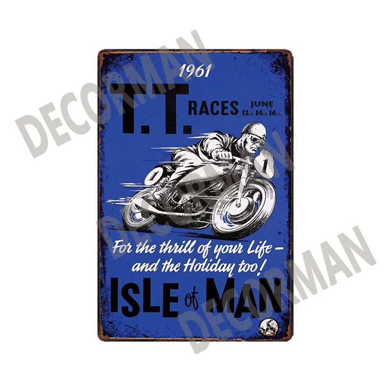 [Mike86] Norton Lambrella Triump TT ISLE OF MAN двигатель пользовательский металлический знак потертый шик ретро настенная живопись 20*30 см LTA-1695 - Цвет: GLC-7785