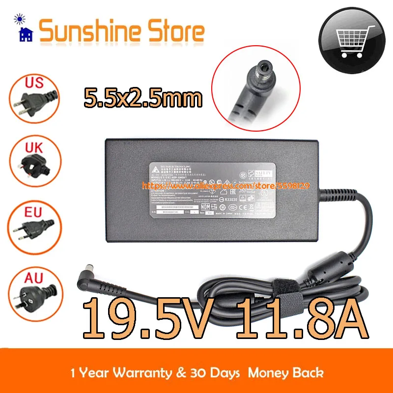 

Genuine Delta 19.5V 11.8A 230W Thin Ac Adapter ADP-230EB T ADP-230CB B Charge for G75VW G750JZ G75VX MS-16F2 GT783 Msi 1762 16F4