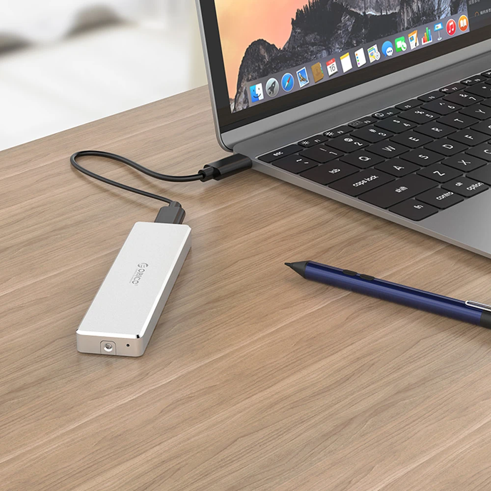 ORICO PCM2-C3 2 ТБ M.2 M-key мини открывающийся жесткий диск SSD корпус USB3.1 type-C чехол для твердотельного накопителя 10 Гбит/с