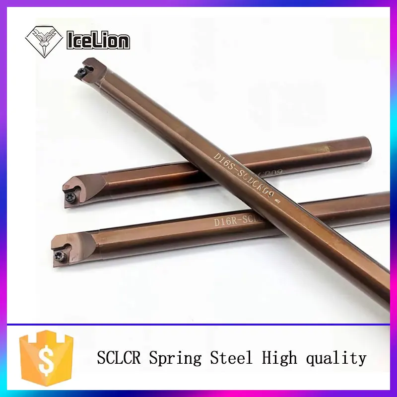 

Spring steel SCLCRS06/S07/S08/S10/S12/S14/S16/S20 Internal Turning Holder,SCLCR CNC 1Boring Bar,95 Deg Lathe tool for CCMT/CCGT